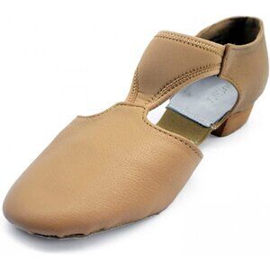 DANCEYOU Dance Teaching Sandal Jazz Shoes Grecian Split Sole Leather Sz 6.5AD